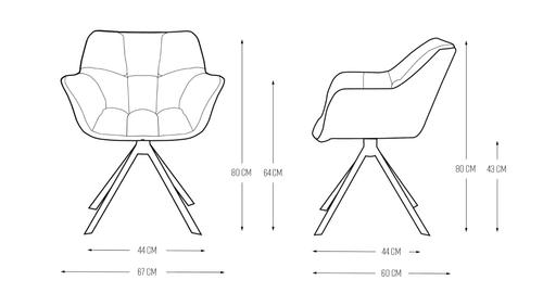 Riviera Maison Svingstol Carnaby-Dac Hvit-Boucle (443-8907001)