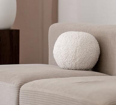 Svanefors  Pute-Ball Elsie Offwhite Ø25cm (718-1225-49-002)