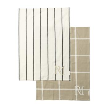Riviera Maison Stripes-&-Check Kopphåndklær 2pk 50x70 (443-546940)