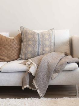 Rebell Milano Pledd Brun-Beige 130x170 (479-117985)
