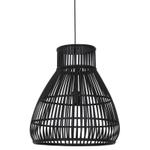 Light & Living Hengelampe Timaka Rattan Black Ø46 (745-2912978)