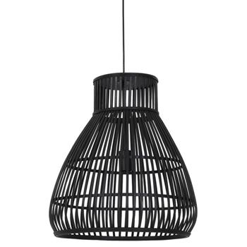 Light & Living Hengelampe Timaka Rattan Black Ø46 (745-2912978)