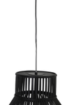 Light & Living Hengelampe Timaka Rattan Black Ø46 (745-2912978)