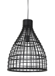 Light & Living Hengelampe Puerto Rattan Black Ø40 (745-2944112)