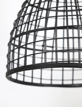 Light & Living Hengelampe Puerto Rattan Black Ø40 (745-2944112)