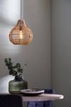 Light & Living Hengelampe Pacino Rattan Dark Brown (745-2950618,2950718,2950818)