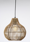 Light & Living Hengelampe Pacino Rattan Dark Brown (745-2950618,2950718,2950818)