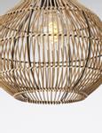 Light & Living Hengelampe Pacino Rattan Dark Brown (745-2950618,2950718,2950818)