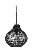 Light & Living Hengelampe Pacino Rattan Black (745-2950712)