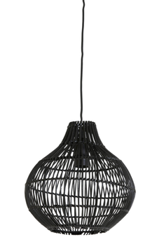 Light & Living Hengelampe Pacino Rattan Black (745-2950712)