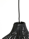 Light & Living Hengelampe Pacino Rattan Black (745-2950612,2950712,2950812)