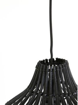 Light & Living Hengelampe Pacino Rattan Black (745-2950712)