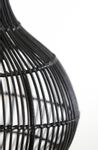 Light & Living Hengelampe Pacino Rattan Black (745-2950612,2950712,2950812)