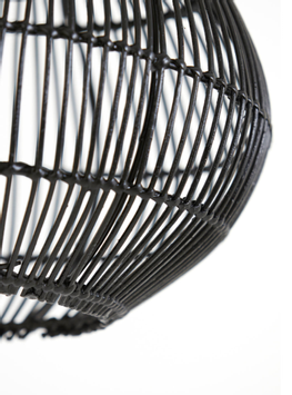 Light & Living Hengelampe Pacino Rattan Black (745-2950712)