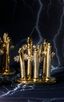 Skultuna x Moomin Mummi Hattifnattene Gullbelagt H2.5 