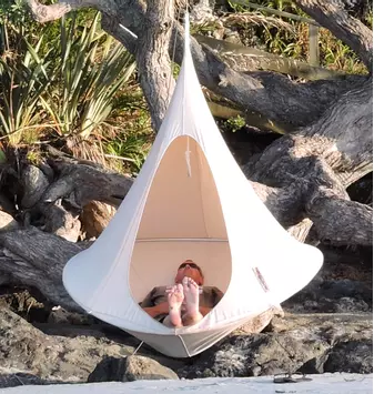 Cacoon  Hengekøye Double Natural-White Ø180 (540-CACDW1)