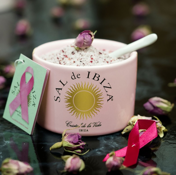 Fleur del sel Krukke med havsalt roseblader, Rosa-Sløyfe