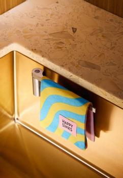 HAPPY SINKS Magnetisk Klutholder Messing Rett (573-30101005)