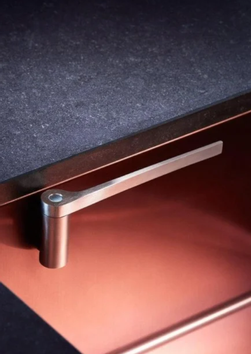 HAPPY SINKS Magnetisk Klutholder Messing Rett