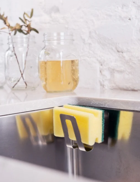 HAPPY SINKS Magnetisk Svampeholder Stål
