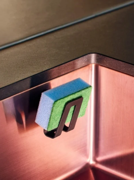 HAPPY SINKS Magnetisk Svampeholder Svart