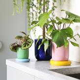 Klevering Churros Blomsterpotte L Ø24,5xH25 Blå  (712-3539-01)