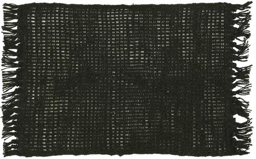 Ib Laursen Dekkebrikke Sort Jute (171-6883-24)