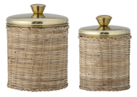 Bloomingville Abas Krukke med lokk, Messing (152-82058047)