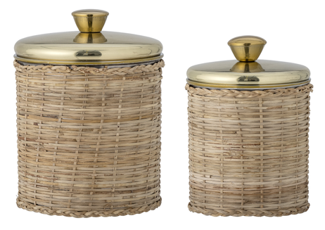 Bloomingville Abas Krukke med lokk, Messing