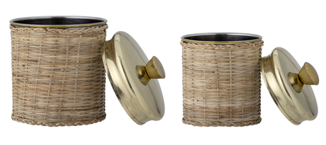 Bloomingville Abas Krukke med lokk, Messing (152-82058047)