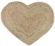 Ib Laursen Dekkebrikke Jute Hjerte (171-65023-00)