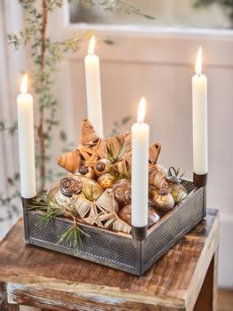 Ib Laursen XMAS Adventsstake Hullmønster 22x22 (171-08033-17)
