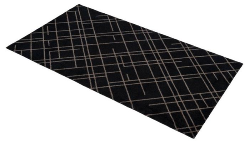 Tica Copenhagen Gulvmatte Lines Svart 67x120 (424-101141)
