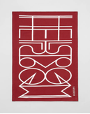 Eyvind Hellstrøm Kjøkkenhåndkle Rød Logo+Stripe 2pk (758-40295534887001)