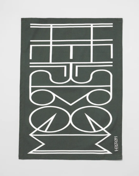 Eyvind Hellstrøm Kjøkkenhånkle Grønn Logo+Stripe 2pk (758-40599975559257)