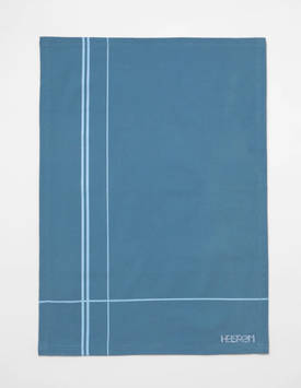 Eyvind Hellstrøm Kjøkkenhåndkle Blå Logo+Stripe 2pk (758-40599975952473)