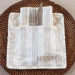 Eyvind Hellstrøm Grytekluter Kremhvit-Beige Striper 2pk (758-40599964844121)