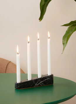 Spring Copenhagen Ilta Adventstake Svart-marmor 25cm