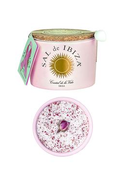 Fleur del sel Krukke med havsalt roseblader,  Rosa-Sløyfe (753-SI1016)