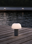 Zone Harvest-Moon Oppladbar Lampe Grå (379-29959)