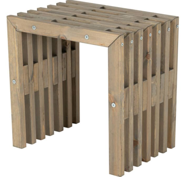 EcoFurn D-Bench/ Sidebord 45 Furu-Grå (539-93772)