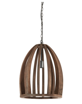 Light & Living Haranka Hengelampe Wood Chocolate-Brown_Ø38 (745-2932764)