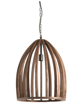 Light & Living Haranka Hengelampe Wood Chocolate-Brown Ø47 (745-2932864)