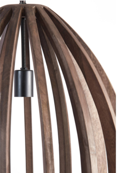 Light & Living Haranka Hengelampe Wood Chocolate-Brown Ø47 (745-2932864)