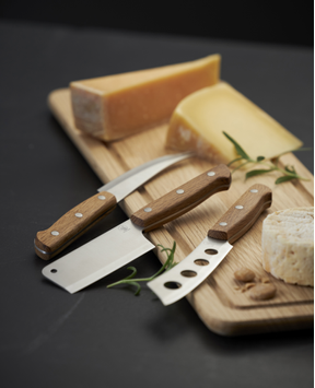 Morsø Foresta Ostekniver Eik-Stål 3stk (379-30077)