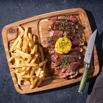 HexClad Bistecca Bifftallerkner 39cm Akasietre 4stk (573-HC4ACSB)