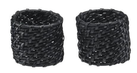 Svanefors  Zoe Serviettringer Svart 2pk