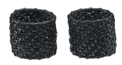 Svanefors  Zoe Serviettringer Svart 2pk (718-1210-72-009)