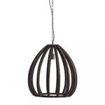 Light & Living Barsia Hengelampe Wood Dark-Brown Ø50 (745-2975390)
