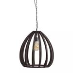 Light & Living Barsia Hengelampe Wood Dark-Brown Ø40 (745-2975290)